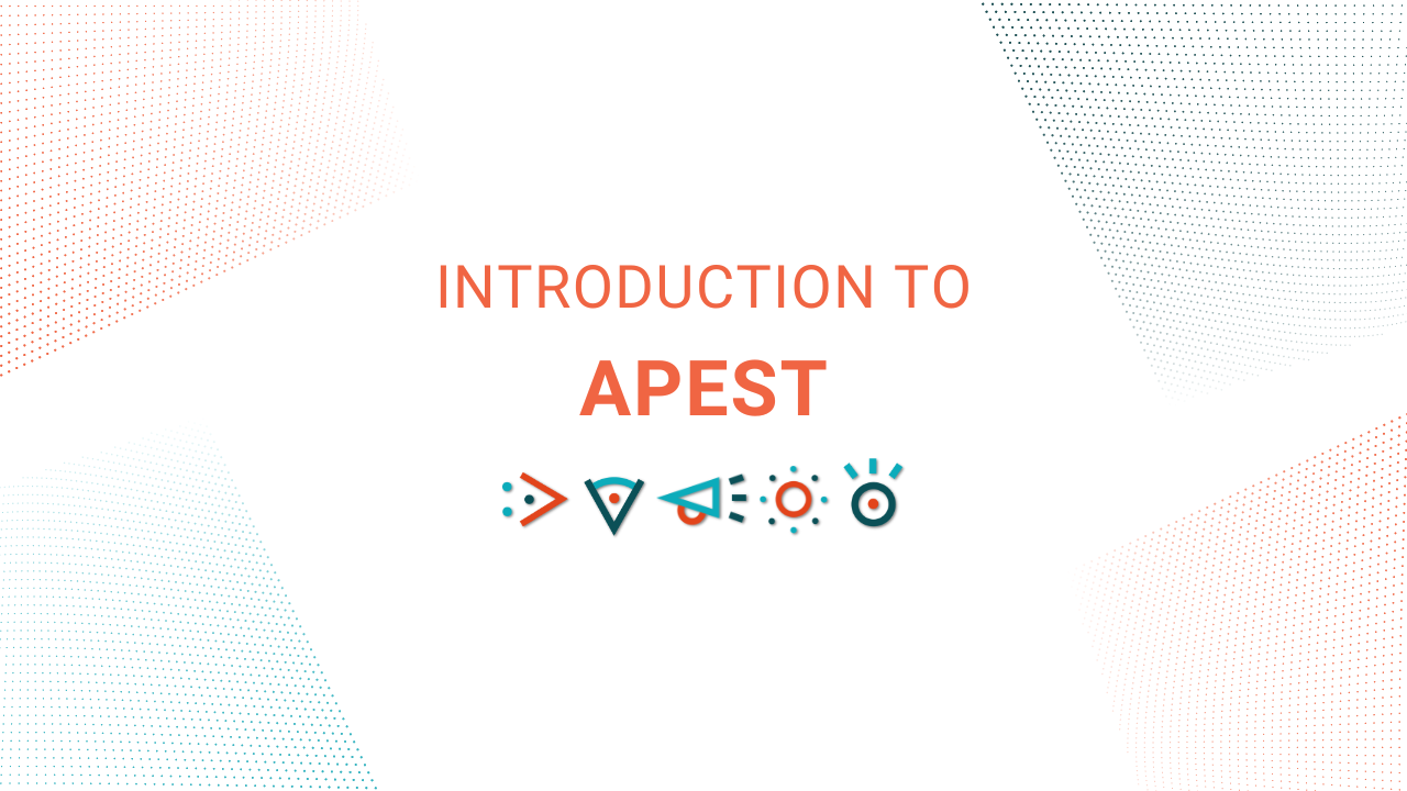 Introduction to APEST online course graphic with each of the APEST icons