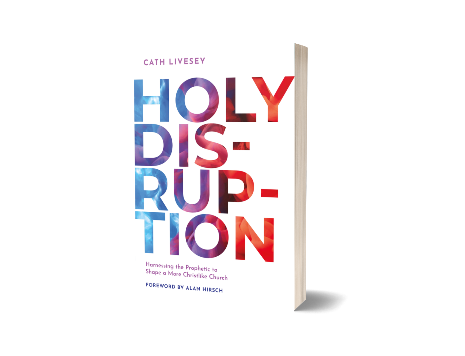 The cover art of the physical copy of Holy Disruption by Cath Livesey